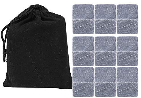 9 Stück Marmor Whisky Steine ​​Wiederverwendbare Weingetränke Kühler Eiswürfel Kühler Wein Eissteine