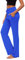 OURCAN Damen Yoga Hose Mit Taschen Breites Bein Kordelzug Lose Gerade Lounge Laufen Workout Modale Hose Aktive Freizeit Jogginghose (Königsblau, M)