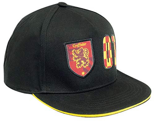 Harry Potter Gryffindor 07 Baseball Kappe, Kinder, One Size, Schwarz, Offizielle Handelsware