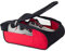 CENPEK Golfschuhtasche, Golfschuhtaschen für Herren/Damen, Outdoor-Tragetaschen mit Reißverschluss und Belüftung, Sportschuhtasche, Reiseschuhtaschen (rot und schwarz)