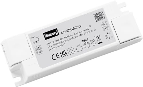 LED Trafo 500mA Konstantstrom 8W - 20W Flackerfrei LED Netzteil Treiber Transformator Driver