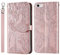 Vkooer Mobile Phone Case for iPhone 6 / 6s PU Leather Protective Flip Wallet Case Cover with Pocket Magnetic Buckle Stand Function Flip Case for Apple iPhone 6 / 6s Rose Gold