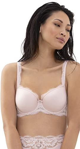 Mey Damen Spacer BH mit Spitze Serie Amazing | Bügel-BH mit innovativem 3D-Material, Eyelash-Spitze am Unterbrustband, den Trägern und den Cups, Verstellbare Träger
