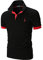 AIOIDI Polo Coton à Manches Courtes pour Homme avec Broderie Girafe Rugby T-Shirt,Noir,S