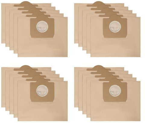 20 sacs d'aspirateur pour aspirateur Kärcher WD3/MV3/2201/2204/2504,Alternatives pour les sacs filtrants 6.959-130.0