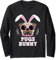 Mops Bunny Happy Easter Puggy Mops Liebhaber Osterhase Hund Langarmshirt