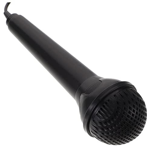 Milisten Mini Keyboard Microphone 3.5mm Wired Handheld Plastic Vocal Microphone Portable for Parties Singing Home and Outdoor Use
