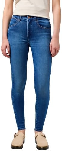 Wrangler Damen High Skinny Jeans, Rustic, 28W / 32L