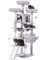 Hey-brother Arbre à Chat XXL, Arbre à Chat avec Hamac 180 cm de Haut, Meuble pour Chats d’Intérieur avec Griffoirs, Panier à Chat, 3 Plateformes et 2 Trous pour Chats, Gris 0EMPJ034W
