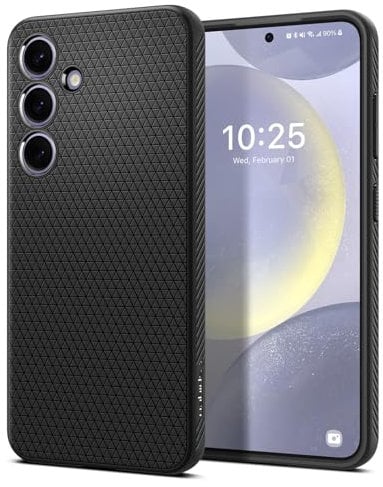 Spigen Liquid Air Hülle Kompatibel mit Samsung Galaxy S24 -Schwarz
