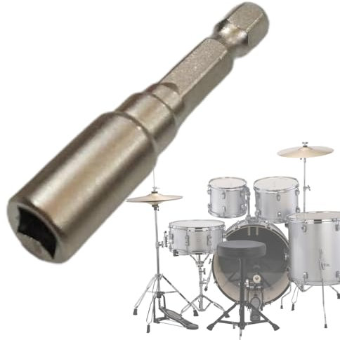 Smileshiney Drum Key Drill Bit | Magnetic Head Drill Bit Drum Key | Replacement Drum Accessories, Percussion Hardware Tool for Easy Installation and Disassembly
