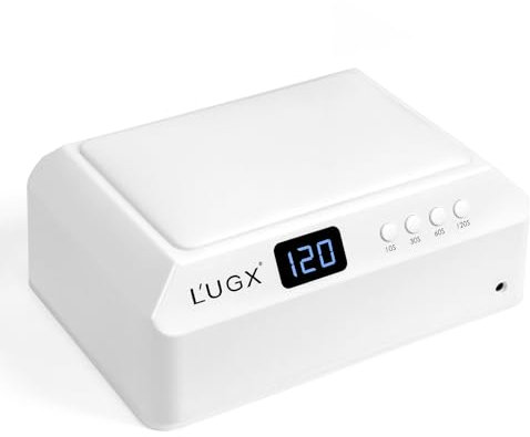 L'UGX Professional Nail Curing Lamp for Gel Polish Dryer 72W LED UV Nail Lights with Arm Rest Pillow & Retractable Tray,Perfect for Manicure & Pedicure at Salon & Home