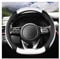 D Form Auto Lenkrad Abdeckung Mikrofaser Leder Auto Zubehör Für Kia Für Sportage 5 GT-Linie 2021 2022 Für Sportage 2022 2023 Auto lenkradbezug(Weiss)