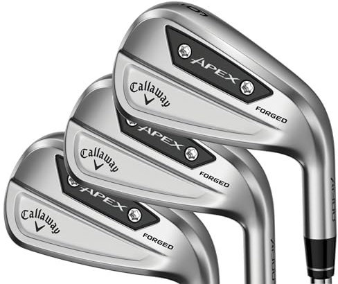 Callaway Golf Apex AI300 Left Handed Golf Clubs Iron Set (Left, Steel, Stiff, 5 Iron - PW,AW)