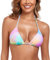 RELLECIGA Damen Bademode Klassischer Bikini Oberteil Triangel Splash S