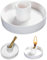 Guyode Porte Encens pour Palo Santo, Méditation Bruleur Encens, Support Encens en Céramique Lisse, Plateau Collecteur Cendres Porte Encens Baton, Yoga Moderne Minimaliste Diffuseur Encens (Blanche)