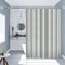 AMDXD Tenda da doccia grigia, 300 x 200 cm, antimuffa, impermeabile, con 12 anelli per tenda da doccia, in poliestere per vasca da bagno