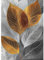 DAERLE DIY Diamond Painting Abstrakte Blätter, Diamond Painting Erwachsene Graue, braune und goldene Blätter, 5D Diamant Painting Bilder, Mosaikherstellung Bastelset für Haus Wanddeko 30x40cm