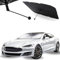 Parasol Paraguas Coche 140x80 cm - Plegable con Mango Antideslizante y Eje Central Giratorio 360°, Protector Solar Delantero con Revestimiento de Titanio, Anti-UV para SUV y Camión