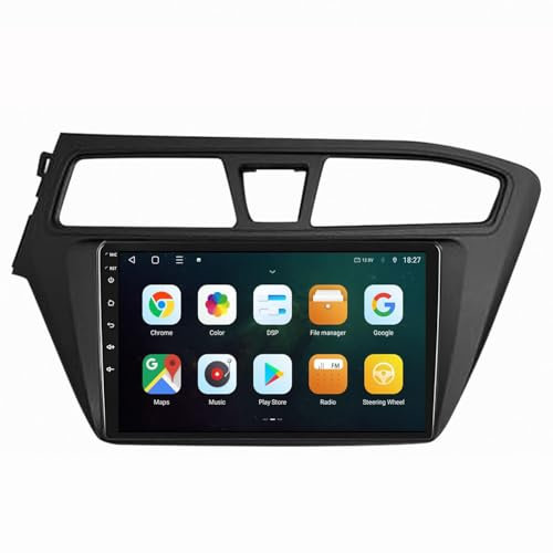 YIANKWY Android 13 Autoradio Radio 9 Zoll Navigationssystem Für Hyundai I20 2015-2017 DAB+Digitalradio Car Stereo Video Receiver GPS-Navigation Bluetooth Hotspot WiFi 4G Analog TV SWC