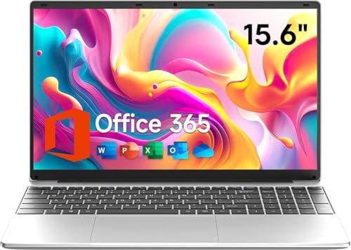 jumper Laptop, 15.6 inch HD Display, Windows 11, 5205U Processor, 4GB RAM 128GB EMMC, 38Wh Battery, Dual Stereo Speakers, USB3.0, Office 365 1-Year Subscription, Keyboard Film UK.