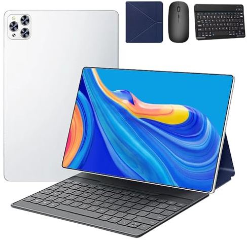Android Tablet 10 Inch, 32GB, Quad-Core 1.5GHz, 1280x800 HD/Dual – Tablet with Keyboard, Mouse, Case, Stylus – Kids Tablet for Home, School, Travel