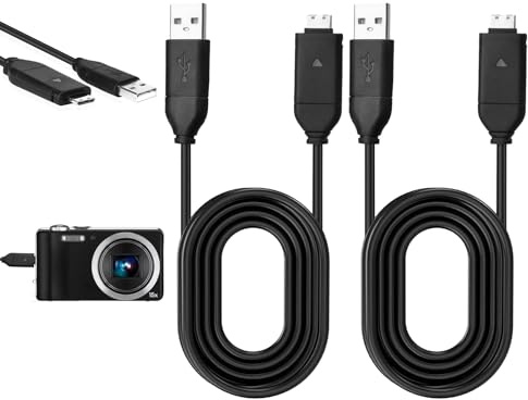 2 Pcs for Samsung Camera Charger Cable,1.5m Digital Camera Data Sync Suc Cameras Charger Cable for Samsung, Usb Chargers Cord Compatible with Samsungdigital Cameras
