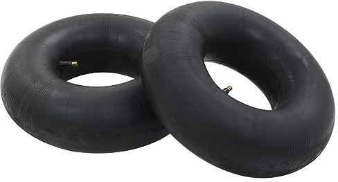 Kaloriko Camere d'aria in gomma per carriola, 2 pezzi, 15 x 6.00-6 4PR con valvola in metallo, ruota di scorta per carriola, carriola, carrello di trasporto, attrezzi da giardino