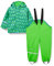 CareTec Unisex Kinder Rain Suit - Pu W. Fleece Regenmantel, Green (974), 4 Jahre EU