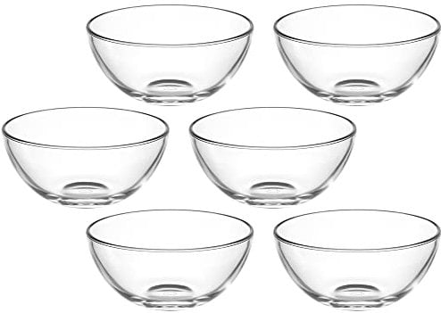 LEONARDO HOME Cucina Schale, 6-er Set, 540 ml, Durchmesser 14 cm, mikrowellengeeignet, Klarglas, 066326