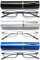 VEVESMUNDO Herren Lesebrille Mini Reise Kleine Kompakte Schmal Metall Lesehilfe Brillen Mit Etui +1.0,+1.5,+2.0,+2.5,+3.0,+3.5,+4.0 (Set A Blaulichtfilter Lesebrillen mit Etui, 2.0)