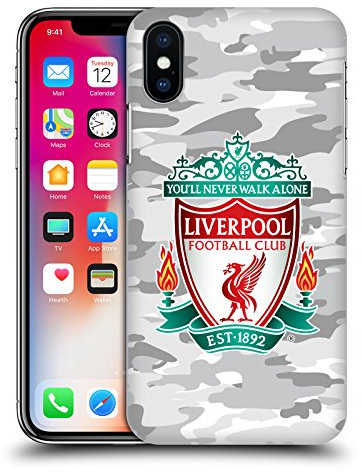 Head Case Designs Officially Licensed Liverpool Football Club Third Colourways Crest Camou Hard Back Case Compatible With Apple iPhone X/iPhone XS