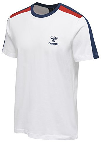 hummel Herren HML Osvald SS T-Shirt, White, 2XL