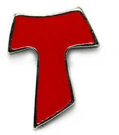 Pin/Anstecker Tau rot