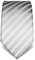 Vincenzo Boretti Herren Krawatte reine Seide gestreift edel Männer-Design zum Hemd mit Anzug für Business Hochzeit 8 cm schmal/breit silber