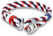 UrbanBijoux Bracelet Homme Corde Nylon Bleu Blanc Rouge Fermoir Acier Ancre Marine