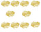 BinaryABC Happy Mother's Day Cake Toppers Cupcake Picks Cake Decoration Party Supplies, 10 Stück (Golden Glitter)