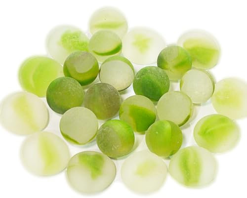 mesbilles MeineMurmeln - 25 Murmeln Grüne Schildkröte 16 mm GlasMurmeln