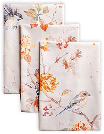 Maison d' Hermine Kelim 100% Baumwolle Set von 3 Multi-Purpose Küchenhandtuch | Bar Handtücher | Thanksgiving/Weihnachten (Prairie, 50cm X 70cm)