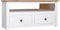 vidaXL Massivholz Panama-Kiefer TV Eckschrank 2 Schubladen 1 Fach Ecktisch Lowboard Fernsehschrank HiFi-Schrank Fernsehtisch Weiß 93x49x49cm