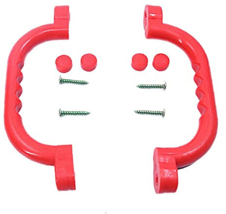 Yililay Griffige Haltegriff Spielplatz Plastikhandgriff Klettergerüst Grip Haltungs-Ausrüstung Zubehör Red 1Pair