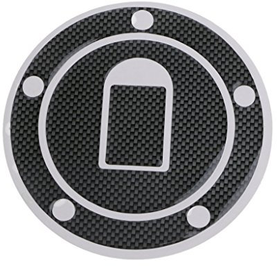 qiuxiaoaa Motorrad Carbon Fiber Tank Pad Tankpad Protector Aufkleber Für Kawasaki ZX-6R Tankdeckel Aufkleber Carbon Fiber Look