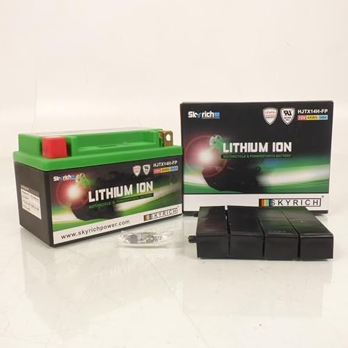 Batterie Lithium Skyrich compatible avec Scooter BMW 650 C Gt 2012 à 2017 YTX14-BS / HJTX14H-FP / 12V 4Ah