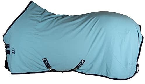AMIGO Horseware Amigo Stable Sheet 0g- Navy/Silver: Stalldecke, Bestickbar, Atmungsaktiv, Delphinium, Ohne Füllung, Polyester, Blau, 130, Klassisch, T-Haken, Rundhalsausschnitt