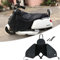 WEGOO Couverture de tablier recouvrement jambe, manchons guidon moto coupe-vent chaude universelle, jambe Protecteur chaud scooter, imperméable, Le Noir