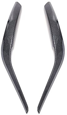 LIMBQS Couvercle de poignée de porte intérieure pour BMW E84, support d'accoudoir de porte pour BMW X1 2008-2015 (motif en fibre de carbone)