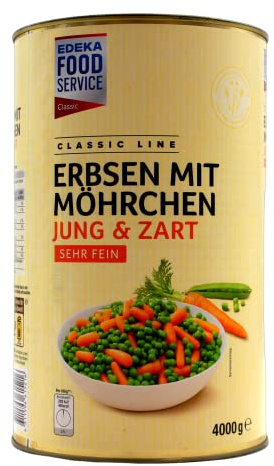 Classic Line Erbsen mit Möhrchen jung & zart sehr fein, (1 x 2655g)