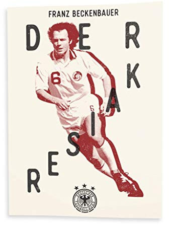 Poster Poster Franz Beckenbauer Collage Retro Fußball Star Vintage