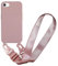 MBSLFY Handyhülle kompatibel mit iPhone 6/6S/7/8/iPhone SE 2022 Hülle mit Band, Silikon Necklace Handyhülle mit Abnehmbar Kordel Umhängen Stossfest Handy Schutzhülle für iPhone SE 2020, Hell Pink