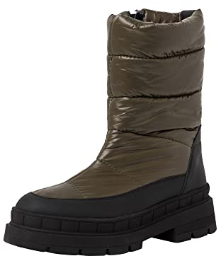 Tamaris Damen Snowboots schwarz/Khaki 41